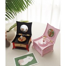 생일선물 악세사리함 발레리나 오르골보석함 장식품, 레드