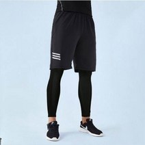 남성 트레이닝복 스포츠 레깅스 반바지+레깅스