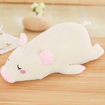귀여운 꿈나라 돼지 인형 쿠션 2color 6size, D. 크림_70cm