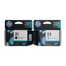 HP 21 22 C9351AA C9352AA 정품잉크 D1360 D1460, 검정(C9351AA), 1개