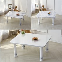 아소르띠 디오 국산 접이식 4단 높이조절 좌식 테이블 식탁 거실 소파 커피 좌탁 마블 밥상, 솔트라이트그레이