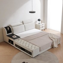 까사레브 베론 A형 저상형 킹 아쿠아패브릭 침대 프레임 K사이즈, 단품