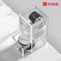 [다이소]클리어서랍장(3단)-1027343, 1개