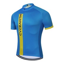 Cyceearth 마지막 버전 flyweight 뉴 핏 반팔 사이클링 저지 여름 셔츠 남성용 자전거 탑스 3 개의 후면 포켓 포함, [08] 4XL, [02] Short jerseys 2