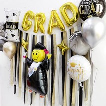 졸업파티 스트리머세트 / 스트리머 졸업 졸업파티 파티용품 이벤트 GRAD, 졸업파티 스트리머세트 - 1개
