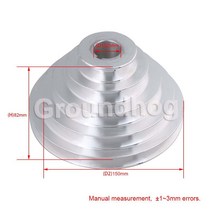 5 단계 A 타입 V 벨트 탑 풀리 벨트 외부 Dia 54-150mm (홀 직경 14mm 16mm 18mm 19mm 20mm 22mm 24mm 25mm, 08 Hole Dia 25mm