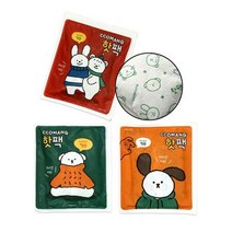 꼬망핫팩 3종 X4개 캐릭터 온열핫팩 겨울 포켓 손난로
