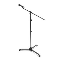 [RΘA] 콘덴서 붐 마이크 스탠드 T형 (바닥설치용) MS-89B 원터치높이조절 공연 각도 받침대 거치대 용스탠드 ▷_β5243Ea, 《β본상품》