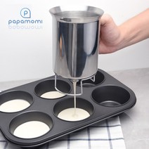 반죽디스펜서 스텐 반죽 분배기 와플 붕어빵 머핀 짜개 팬케이크 배터 주전자 스테인레스 디스펜서