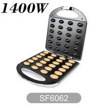 호두과자기계 국화빵 땅콩 풀 타코야키 Sonifer-1400W 전기 호두 케이크 메이커 자동 24 홀 너트 샌드위치, 01 SF6062_01 EU