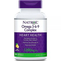 NATROL Natrol 오메가3 6 9 아마씨 오일 90캡슐 2팩
