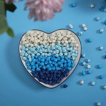 종이접기 diy개다 소원빌기 수제 스타 완제품 생일선물 여학생 실용적 창의적트렌디한 유소 여심, T09-블루색 그라데이션 스타 완
