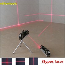 레이저자 레이저 거리 측정기 줄자 자 가드 건전지 전자 스마트 충전 삼각대가있는 4 in 1 정확한 다목적 레벨 레버 크로스 프로젝트 수평 수직 광선 측정 테이프, 빨간색