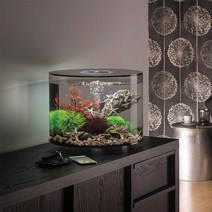 자동차 차량용 어린이 안전 가드 목쿠션 쿠션 베개, 35L 검정 수조 + 조경용 1개 + 컬러조명