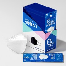 오투 KF-94 KF-AD(비말) 50매 흰색 검정 대형 중형 국산 프리미엄 마스크, 화이트, KF-AD(비말) 75매 1팩(3매)