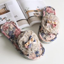 주부 발바닥보호용 세탁가능한 플라워 실내화 파티룸 사무실 조리원 유치원, 플라워 거실화_장미_