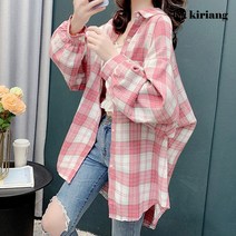 키리앙 키리앙 일랑 루즈핏 체크 셔츠