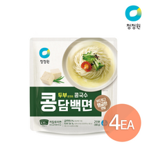 청정원 콩담백면 콩국수(2인) 380g x 4개