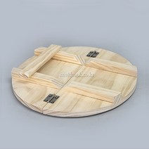 6879-부페용 나무뚜껑 3호 : 450x410x20 여닫이뚜껑 주문제작 원목뚜껑 가마솥뚜껑 육수통뚜껑