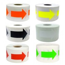 방향 표시 화살표 스티커 테이프 학교 사무실 공장 배관 소방, 1106.화이트화살표500