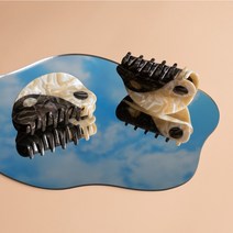 긴머리 대왕 자개 집게핀 여성헤어핀 여성머리핀 집게핀 헤어집게핀 머리삔