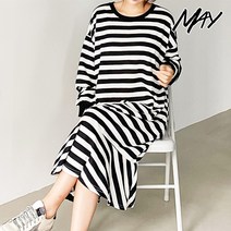 MAY 내추럴 훌 단 메이 롱 원피스 (2color)