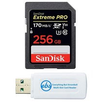 샌디스크 익스트림 프로 256GB UHSI SDXC 메모리 카드 마이크로소프트 서피스 스튜디오 2 북 태블릿 3개 (SDSDXXY256GGN4IN) 번들 (1) Stromboli