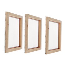 GHSHOP 3pcs 스크린 인쇄 나무 프레임 실크 인쇄 메쉬 스크린 인쇄 25x35cm 77T