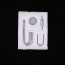 이산화탄소경보기 공기측정 co2감지이산화탄소 체크 밸브 키트 수족관 CO2 분무기 유리 디퓨저 스테인레스, 03 white