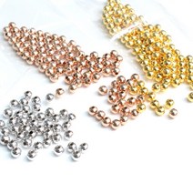 (200pcs)실버볼 메탈 시드비즈 구슬, 3.2MM, (B64-9) 실버