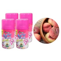 산도깨비 향기속으로 자동분사 방향제 리필 복숭아향 290ml 4P, 4개
