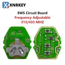 BMW 스마트키 원격 키 PCB BMW 1 3 5 7 X 시리즈 E38 E39 E46 EWS 시스템 315/433Mhz 버튼 배터리없이 자동차 보드 교체, 단일옵션