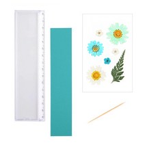 [바보사랑] 아크릴자(평면) 만들기세트 파랑배경지(압화디자인) [프레스코21], 상세 설명 참조, 상세 설명 참조