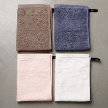 주방타올 고리 수건 핸드 타월 세트, 코마40수 엘르주방, 4장, 흰색