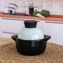 이우미 내열 뚝배기 안심 돌솥 비빔밥 전용 솥+뚜껑 세트 찌개 찜요리 1인용 전골 뚝배기PW278, Type_B 600ML