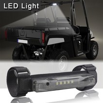 UTV ATV 인테리어 라이트 유니버셜 롤 바 마운트 LED 조명 지붕 상단 램프 Polaris RZR 캔 - 카 캠, 하나, 검은 색 & 훈제 껍질
