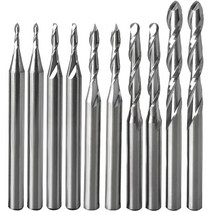 공코 엔드 밀 세트 Cuting 가장자리 직경 CNC 조각 라우터 비트 밀링 커터 나무 작업 생크 3.175Mm, 한개옵션0