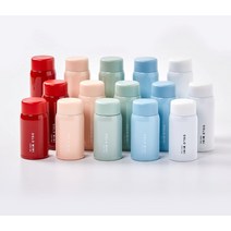 오슬로 미니 소형 휴대용 텀블러 120ml 150ml 200ml, 레드+틈새솔 + 스티커