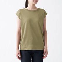 무인양품 여성용 MUJI 프렌치 리넨 슬리브 스웨터 BAC85A1S