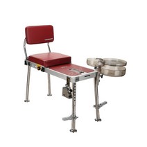 소좌 섬 낚시 의자 바다 소형 찌 등받이 다기능 좌대, 업그레이드 된 누드 테이블 + 등받이