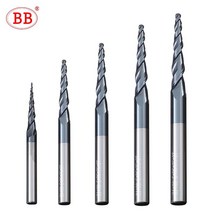 BB 볼 코 테이퍼 엔 밀 솔리 경 조각 라터 비트 릴리 원목 금속 CNC 밀링 커터 코팅 3.175mm 4mm 1PCS, R1x15xD4x50, 08 R1x15xD4x50