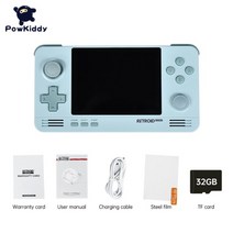 POWKIDDY A30 Retroid Pocket 2 Retro Game Pocket Console 3.5-inch IPS 스크린 Android 및 Pandora Dual Syst, 블루 32GB