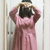 워싱광목 (면30수평직[68X68]/인디핑크/60인치), 인디핑크