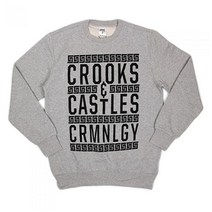 크룩스앤캐슬 CRIMINOLOGY CREWNECK - HEATHER GREY(1
