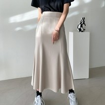 플러리싱 / [플러리싱]텐션 핀턱 라인 머메이드 롱 스커트
