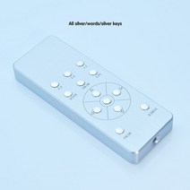 audio tv cd vcd dvd 디코더 전원 증폭기 preamp 알루미늄 합금 쉘 적외선 학습 universal remote control, 단어가있는 은색