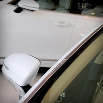 [JS AUTOMOTIVE] 기아 더뉴K9 알루미늄 전면 앞유리 사이드 튜닝패드 로고각인 커버 스크래치방지 보호가드 DIY 인테리어, AL실버