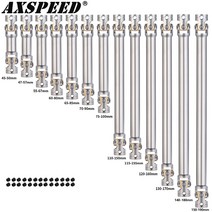 AXSPEED-금속 드라이브 샤프트 조인트 1/14 타미야 트럭 RC 트레일러 트랙터 모델 자동차 업그레이드 액세, 04 65-85mm