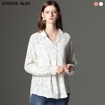 보니알렉스 보니알렉스(BONNIE ALEX) 플라워 드로잉 셔츠 (택가격:99000원)