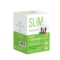 락토테미 슬림한 그린커피빈 다이어트 생원두 디카페인 커피다이어트 클로로겐산 245mg 체지방 감소 개별인정형 건강기능식품, 1세트/1개월분, 2000mg/30포